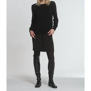 NEW LABEL+THREAD women's haley knit skirt in brown/black